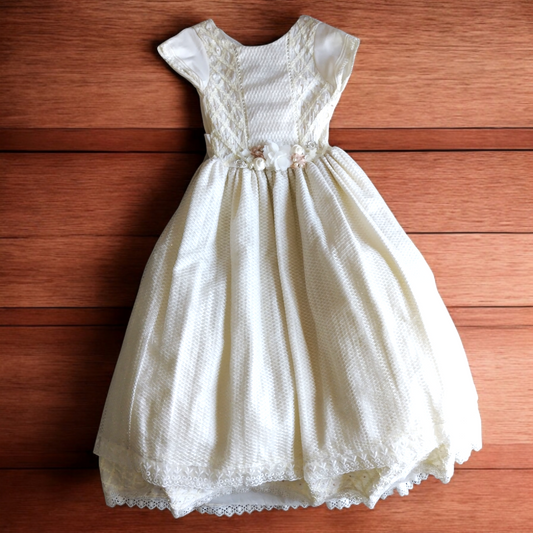 Vestido Comunión - Confirmación Niña Beige T14